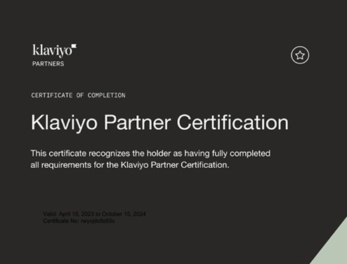 Klaviyo Partner Certification