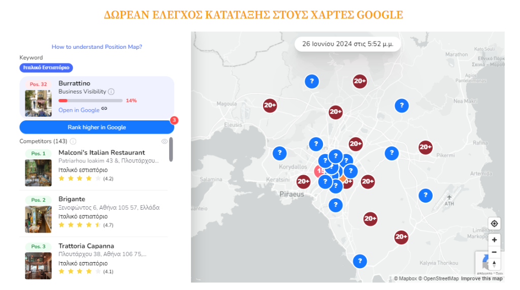 burrattino google map ranking