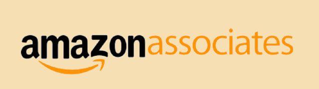 The image displays the logo for "Amazon Associates." The word "amazon" is written in black bold lowercase letters, with the signature Amazon curved arrow (smile) underneath, pointing from the letter "A" to "Z." The word "associates" is written in orange, thinner letters, placed immediately after "amazon." This logo represents Amazon's affiliate marketing program, where individuals can earn commissions by promoting and linking to Amazon products